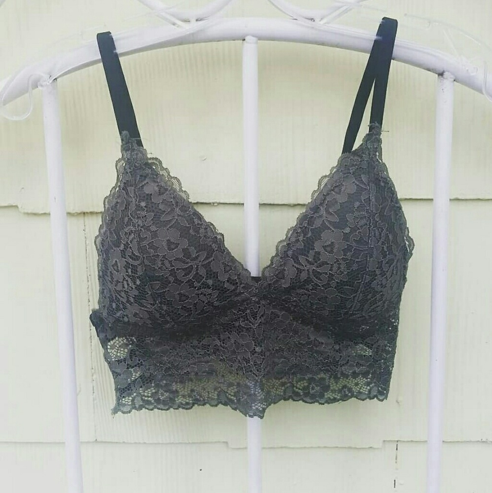 Olive Green Lace Bralette
